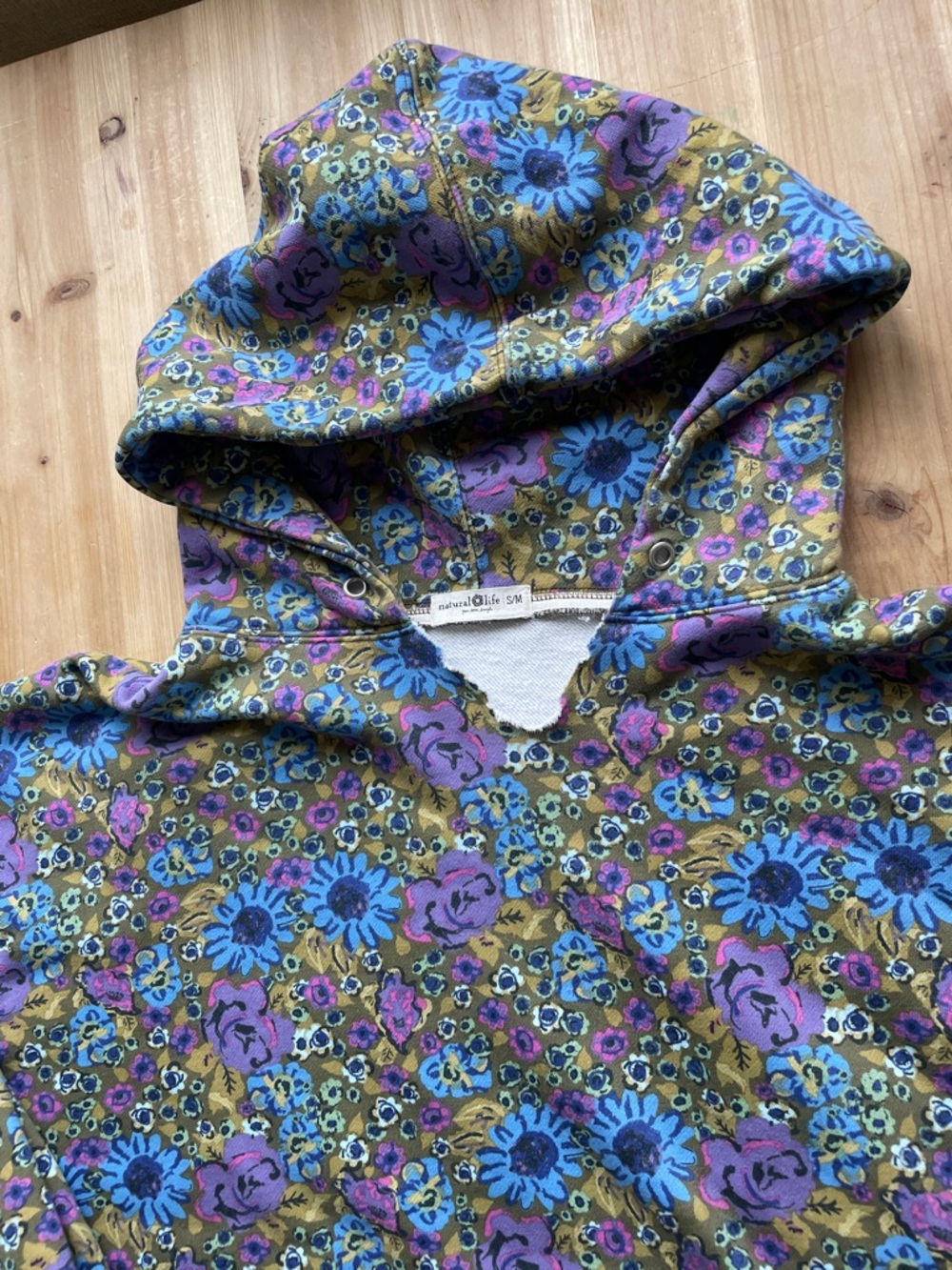 Natural Life Bohemian Oversized Floral Hoodie - Picture 14 of 14